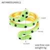 Wholesale Ring Copper Material Geometric Style Spirit Snake Shape Gold Plated