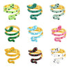 Wholesale Ring Copper Material Geometric Style Spirit Snake Shape Gold Plated