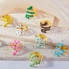Wholesale Ring Copper Material Geometric Style Spirit Snake Shape Gold Plated