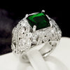 Wholesale Ring Copper Niche Design Geometric Zircon Women's