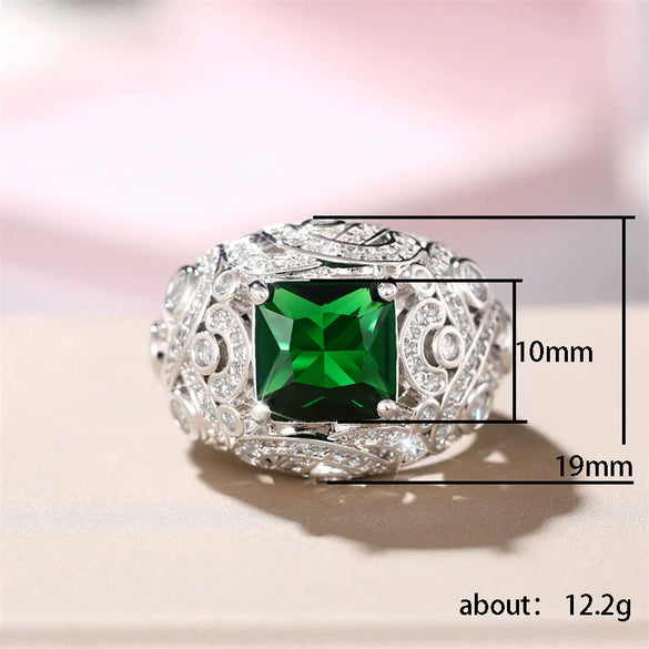 Wholesale Ring Copper Niche Design Geometric Zircon Women's