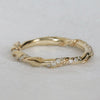 Wholesale Ring Copper Plated 18K True Gold Retro Light Luxury Zircon Irregular Spiral Geometric Style For Women