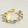 Wholesale Ring Copper Plated Real Gold Geometric Style Jewelry For Women