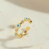 Wholesale Ring Copper Plated Real Gold Geometric Style Jewelry For Women
