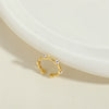 Wholesale Ring Copper Plated Real Gold Geometric Style Jewelry For Women