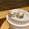 Wholesale Ring Copper Real Gold Plated Geometric Fashion Light Luxury Unisex