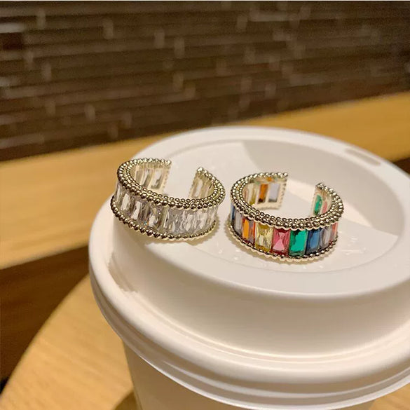 Wholesale Ring Copper Real Gold Plated Geometric Fashion Light Luxury Unisex