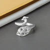 Wholesale Ring Copper Retro Animal Peacock Style Open Ring For Women