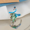 Wholesale Ring Copper Retro Animal Peacock Style Open Ring For Women
