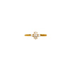 Wholesale Ring Copper Retro Geometric Electroplating December Birthstone