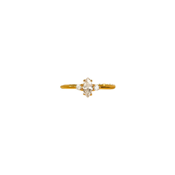 Wholesale Ring Copper Retro Geometric Electroplating December Birthstone