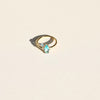 Wholesale Ring Copper Retro Geometric Electroplating December Birthstone