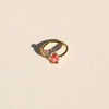 Wholesale Ring Copper Retro Geometric Electroplating December Birthstone