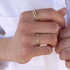 Wholesale Ring Copper Retro Geometric Style Electroplated