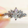 Wholesale Ring Copper Retro Geometric Style Inlaid Zircon For Women