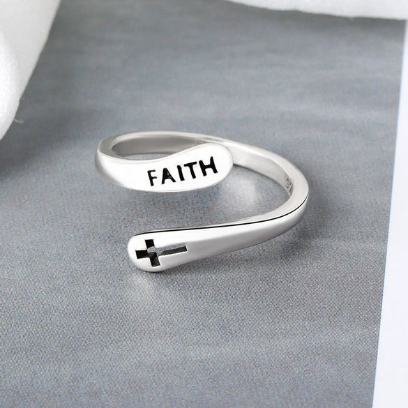 Wholesale Ring Copper Retro Style Doublelayer Open Ring With Letters Numbers Text Electroplating For Women And Men