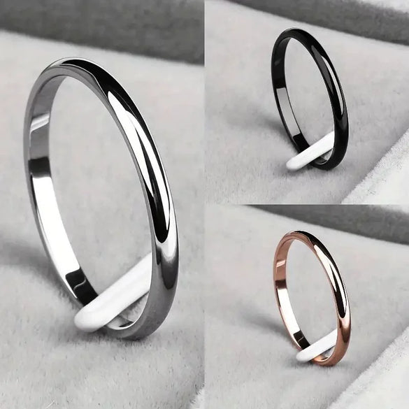 Wholesale Ring Copper Simple Geometric Ushape Electroplated
