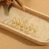 Wholesale Ring Copper Simple Letter Style Electroplating Inlaid With Zircon
