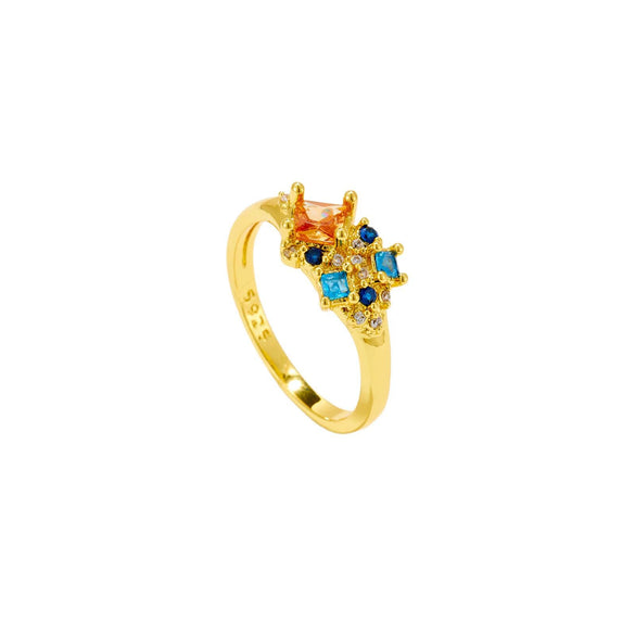 Wholesale Ring Copper Ushape Geometric Fashion Electroplated Platinum 18K Gold For Women