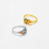 Wholesale Ring Copper Ushape Geometric Fashion Electroplated Platinum 18K Gold For Women
