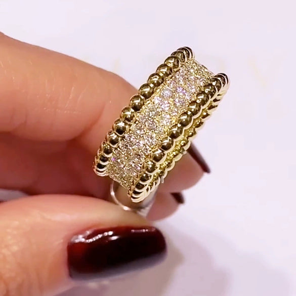 Wholesale Ring Copper Zircon Geometric Fashion Minimalist Female Ring