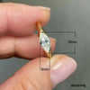 Wholesale Ring Copper Zircon Geometric Horse Eye Shape Unisex Light Luxury Style