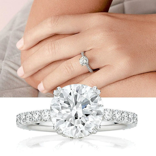 Wholesale Ring Copper Zircon Geometric Women's Jewelry