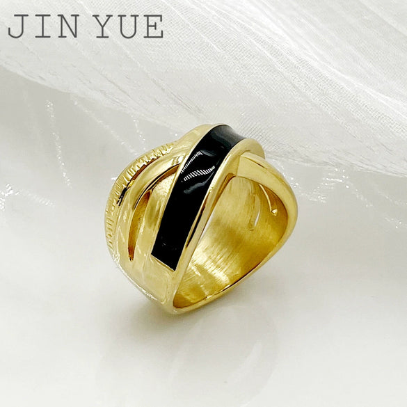 Wholesale Ring French Retro Style Cross Stainless Steel Electroplated
