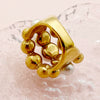 Wholesale Ring French Retro Style Natural Pearl Gold Beads Stainless Steel Electroplating