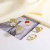 Wholesale Ring Fruit Cherry Love Open Style Copper Electroplated Heart Shape