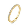 Wholesale Ring Geometric Moissanite 925 Silver 18K Gold Plated Set With Diamonds For Women