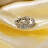 Wholesale Ring Gold Electroplated Copper Heart Flower Geometric For Girls