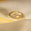 Wholesale Ring Gold Electroplated Copper Heart Flower Geometric For Girls