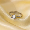 Wholesale Ring Gold Electroplated Copper Heart Flower Geometric For Girls