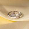 Wholesale Ring Gold Electroplated Copper Heart Flower Geometric For Girls