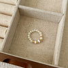 Wholesale Ring Imitation Pearl Geometric Style Handmade Electroplated For Unisex