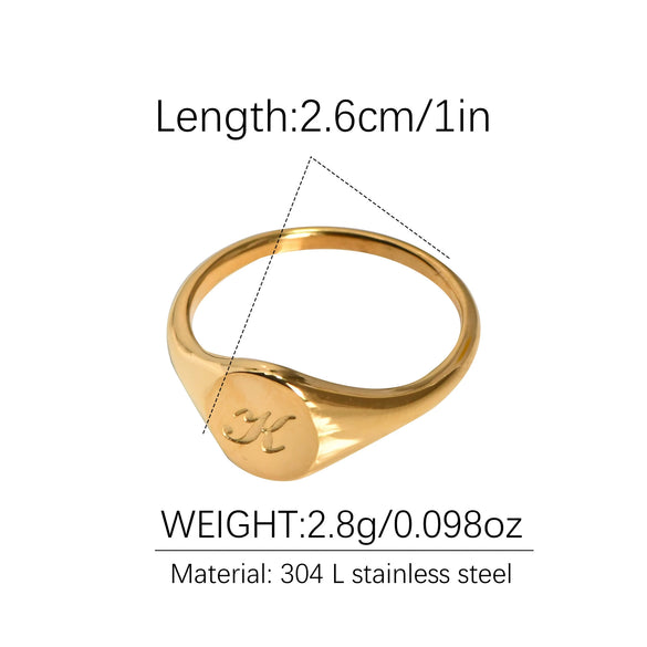Wholesale Ring Jewelry Titanium Steel Electroplated Geometric 12 Constellation Pattern Light Luxury Style Unisex