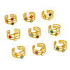 Wholesale Ring Natural Stone Shell Beads Stainless Steel Geometric Light Luxury