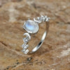 Wholesale Ring Retro Oval Copper Geometric Style Inlaid Zircon For Women