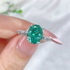 Wholesale Ring S925 Silver Geometric Hand Inlaid Minimalist Style Female