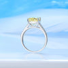 Wholesale Ring S925 Silver Geometric Light Luxury Style Set With Diamonds Ice Flower Cut
