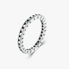 Wholesale Ring S925 Silver Hollow Heart Retro Distressed Design For Women