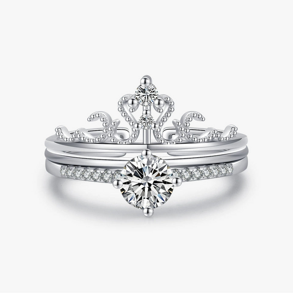 Wholesale Ring S925 Sterling Silver Crown Style Microinlay Women