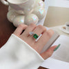 Wholesale Ring S925 Sterling Silver Geometric British Retro Light Luxury Electroplated