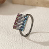 Wholesale Ring S925 Sterling Silver Geometric Chic Style Electroplating For Women