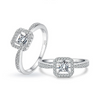 Wholesale Ring S925 Sterling Silver Geometric Diamond Light Luxury For Women