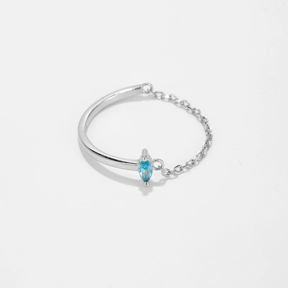 Wholesale Ring S925 Sterling Silver Geometric Electroplated Fashionable Simple Allmatch