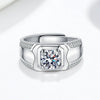 Wholesale Ring S925 Sterling Silver Geometric Electroplating Men's