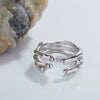Wholesale Ring S925 Sterling Silver Geometric Electroplating Style