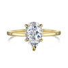 Wholesale Ring S925 Sterling Silver Geometric Pear Shaped Zircon Inlaid Electroplated For Women